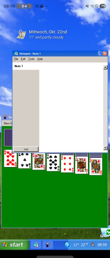Auch auf normal großen Smartphone-Bildschirmen funktioniert der Launcher gut. (Screenshot: Tobias Költzsch/Golem)